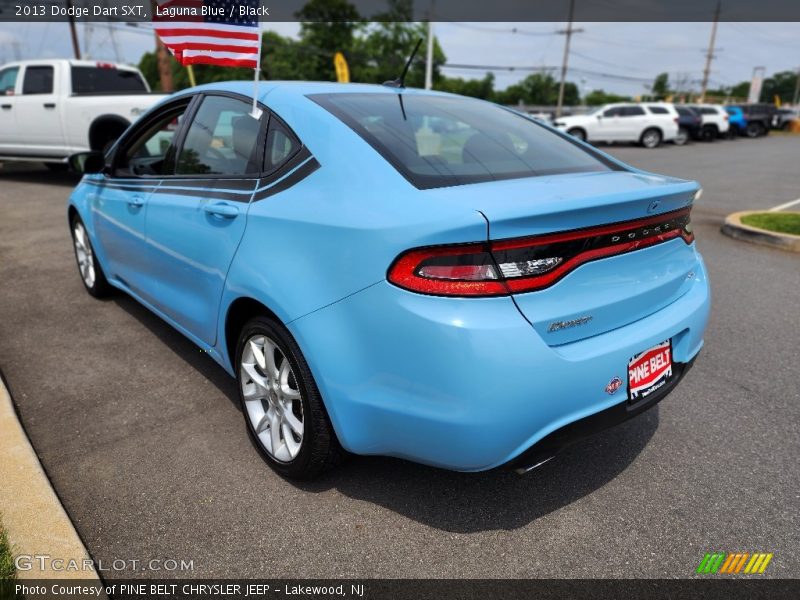Laguna Blue / Black 2013 Dodge Dart SXT