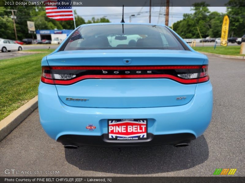 Laguna Blue / Black 2013 Dodge Dart SXT