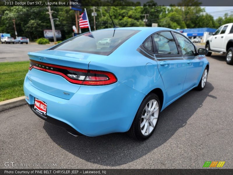 Laguna Blue / Black 2013 Dodge Dart SXT