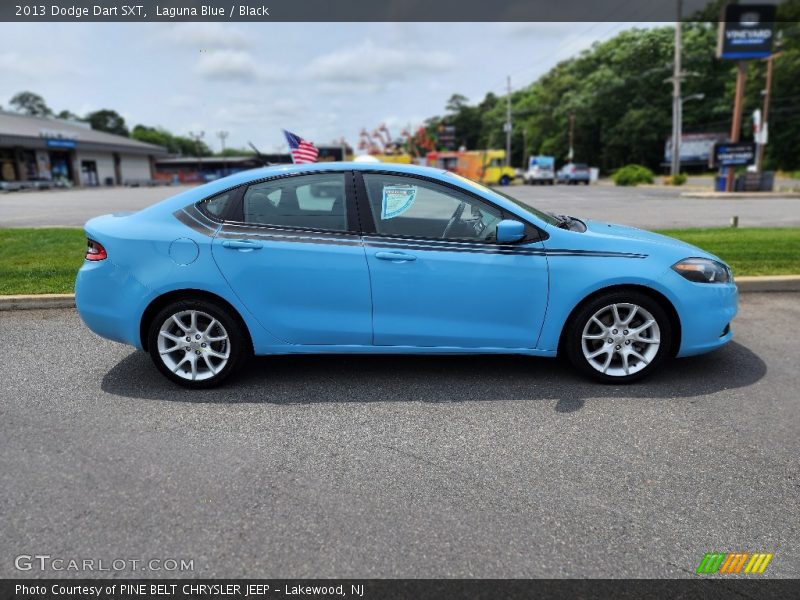 Laguna Blue / Black 2013 Dodge Dart SXT