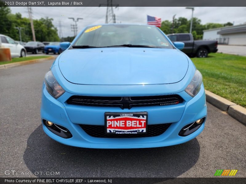 Laguna Blue / Black 2013 Dodge Dart SXT