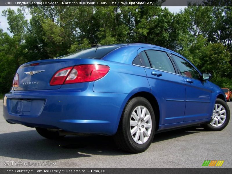 Marathon Blue Pearl / Dark Slate Gray/Light Slate Gray 2008 Chrysler Sebring LX Sedan