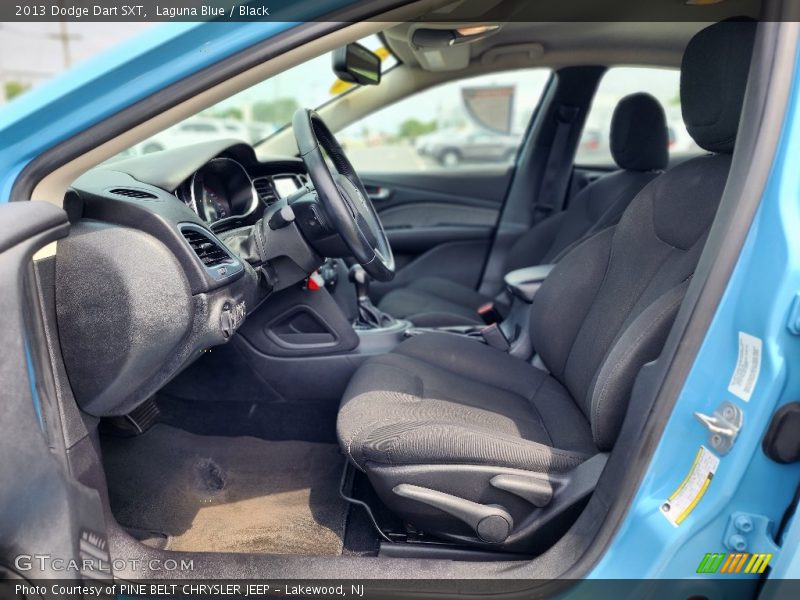 Laguna Blue / Black 2013 Dodge Dart SXT
