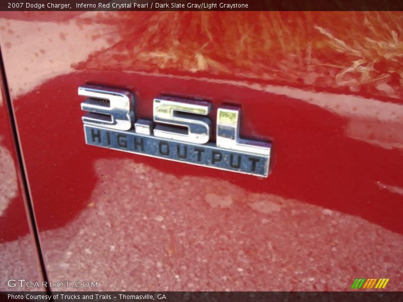 Inferno Red Crystal Pearl / Dark Slate Gray/Light Graystone 2007 Dodge Charger