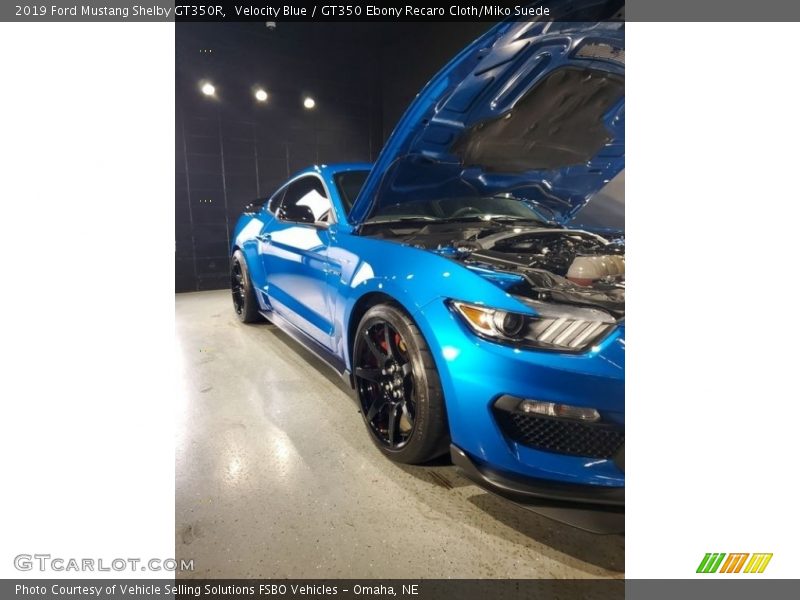 Velocity Blue / GT350 Ebony Recaro Cloth/Miko Suede 2019 Ford Mustang Shelby GT350R