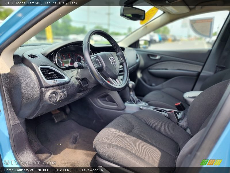 Laguna Blue / Black 2013 Dodge Dart SXT