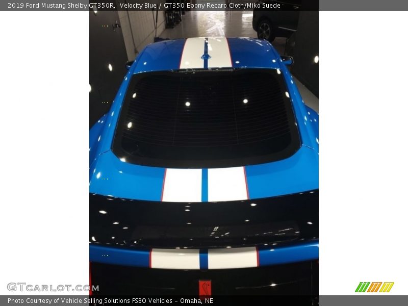 Velocity Blue / GT350 Ebony Recaro Cloth/Miko Suede 2019 Ford Mustang Shelby GT350R