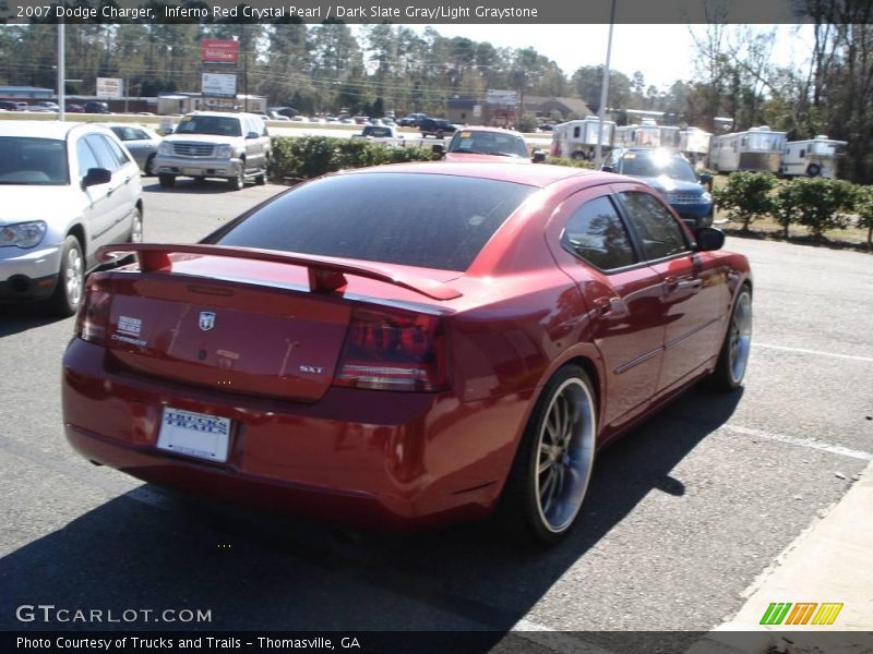 Inferno Red Crystal Pearl / Dark Slate Gray/Light Graystone 2007 Dodge Charger