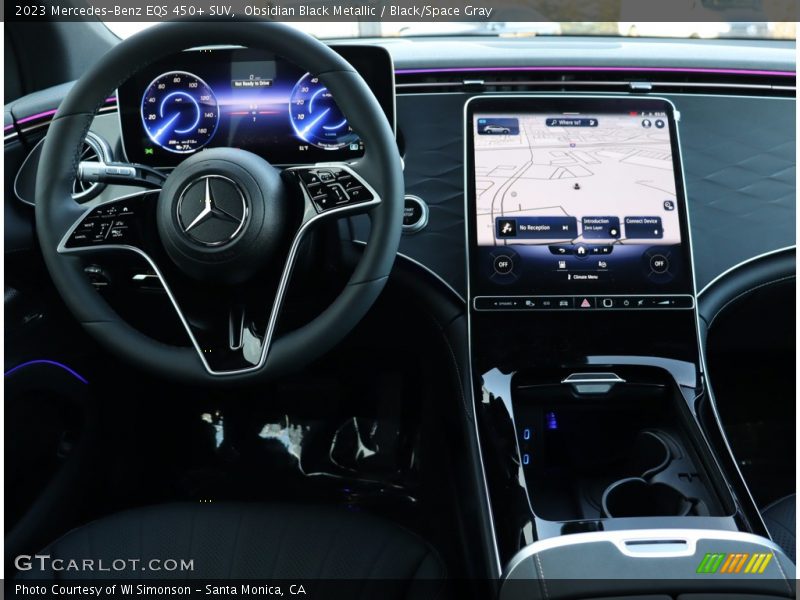 Obsidian Black Metallic / Black/Space Gray 2023 Mercedes-Benz EQS 450+ SUV