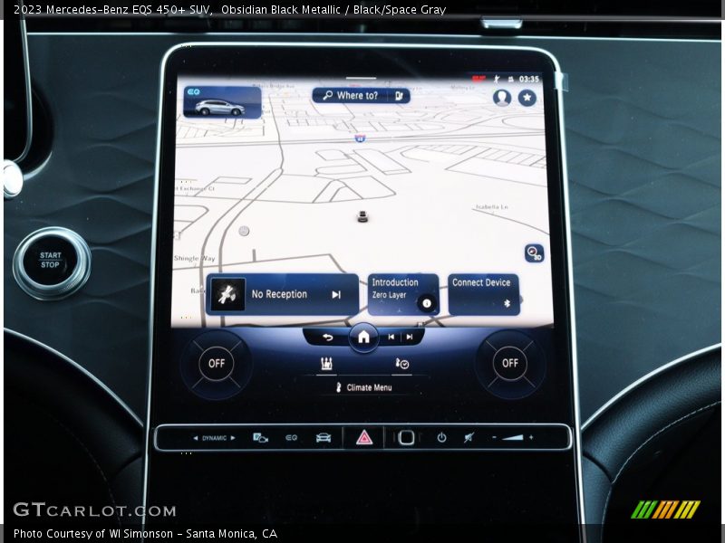 Navigation of 2023 EQS 450+ SUV