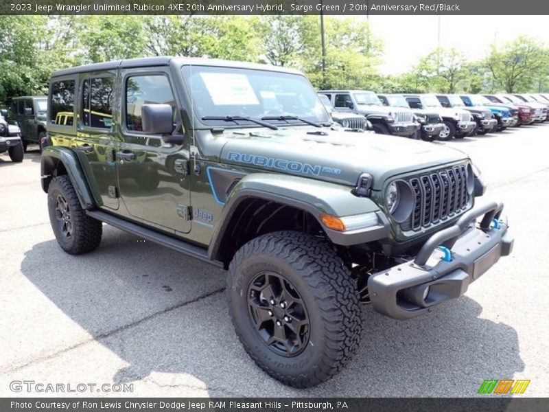 Sarge Green / 20th Anniversary Red/Black 2023 Jeep Wrangler Unlimited Rubicon 4XE 20th Anniversary Hybrid