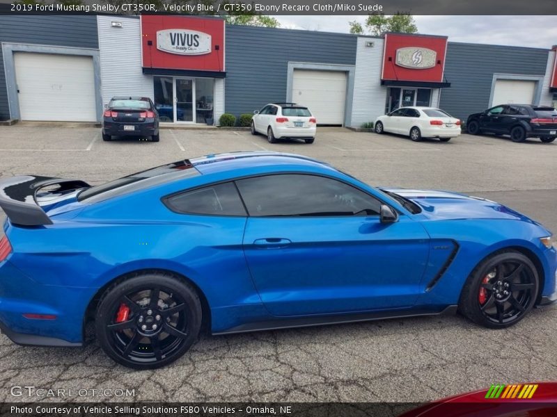 Velocity Blue / GT350 Ebony Recaro Cloth/Miko Suede 2019 Ford Mustang Shelby GT350R
