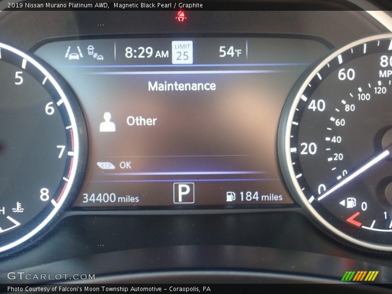 Magnetic Black Pearl / Graphite 2019 Nissan Murano Platinum AWD