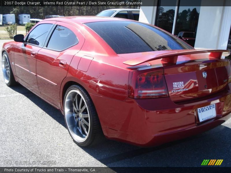 Inferno Red Crystal Pearl / Dark Slate Gray/Light Graystone 2007 Dodge Charger