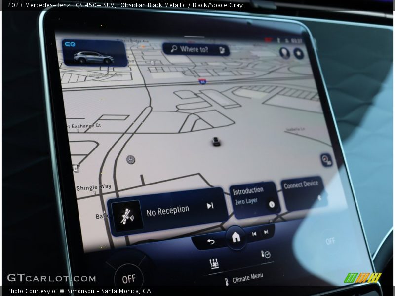 Navigation of 2023 EQS 450+ SUV
