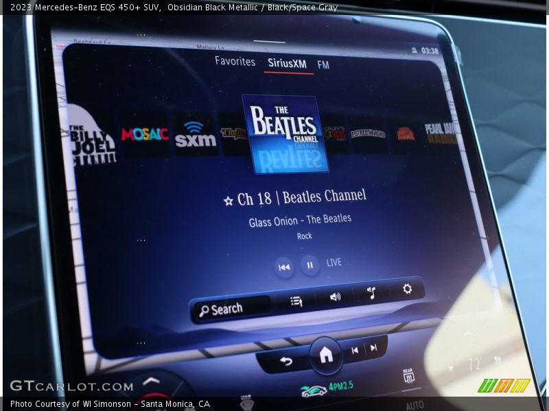 Obsidian Black Metallic / Black/Space Gray 2023 Mercedes-Benz EQS 450+ SUV