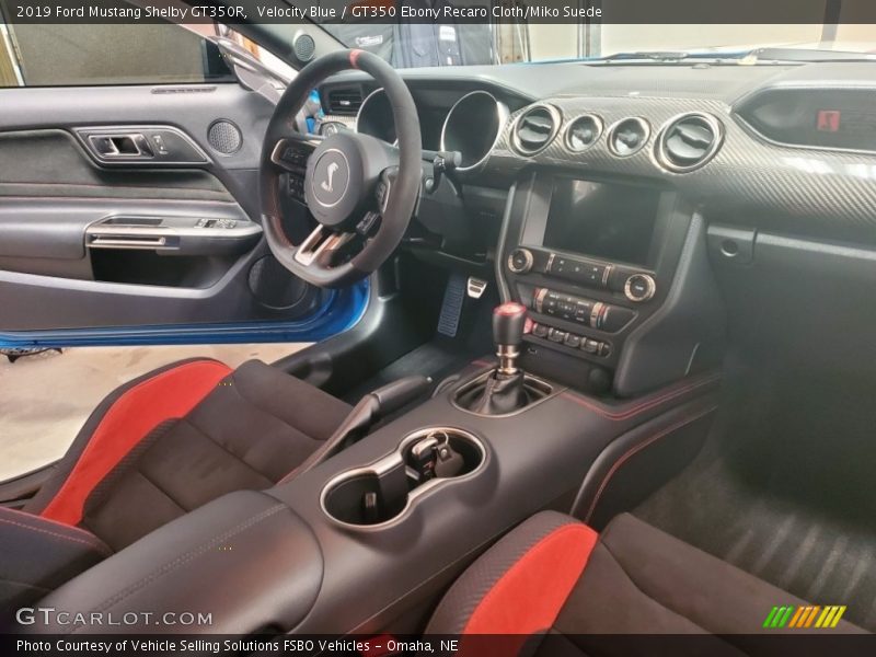 Velocity Blue / GT350 Ebony Recaro Cloth/Miko Suede 2019 Ford Mustang Shelby GT350R
