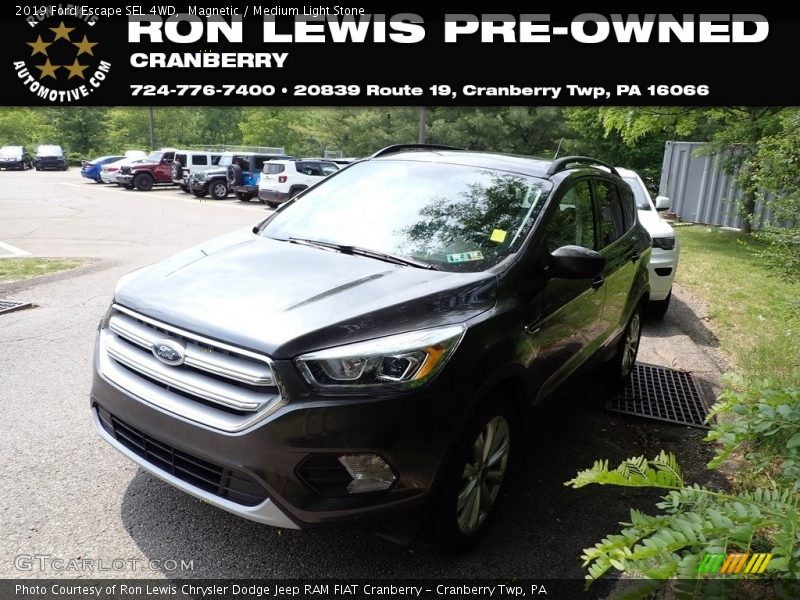 Magnetic / Medium Light Stone 2019 Ford Escape SEL 4WD