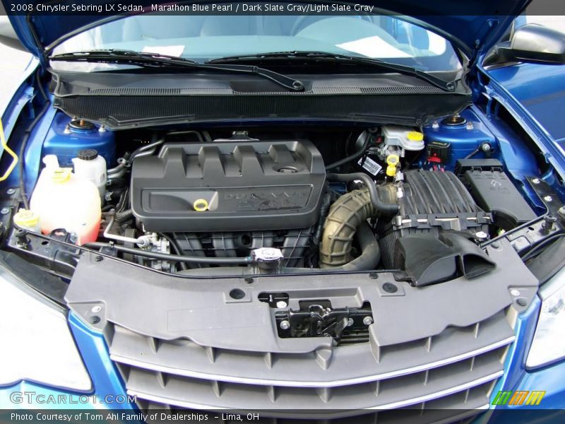 Marathon Blue Pearl / Dark Slate Gray/Light Slate Gray 2008 Chrysler Sebring LX Sedan