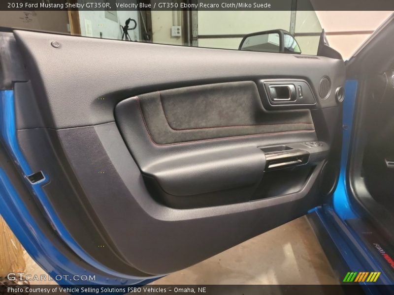 Velocity Blue / GT350 Ebony Recaro Cloth/Miko Suede 2019 Ford Mustang Shelby GT350R