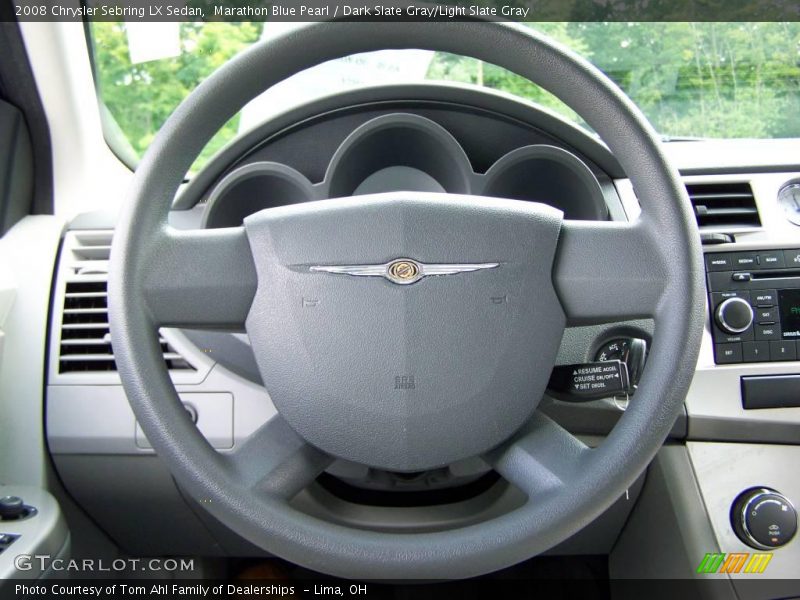 Marathon Blue Pearl / Dark Slate Gray/Light Slate Gray 2008 Chrysler Sebring LX Sedan