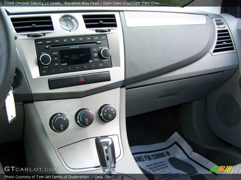 Marathon Blue Pearl / Dark Slate Gray/Light Slate Gray 2008 Chrysler Sebring LX Sedan