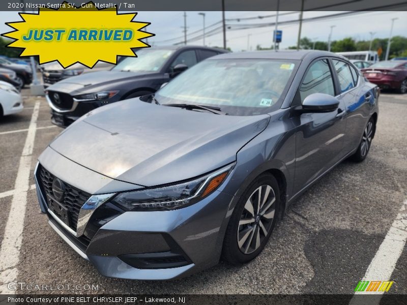 Gun Metallic / Tan 2020 Nissan Sentra SV
