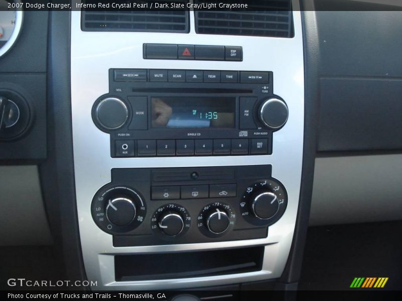 Inferno Red Crystal Pearl / Dark Slate Gray/Light Graystone 2007 Dodge Charger