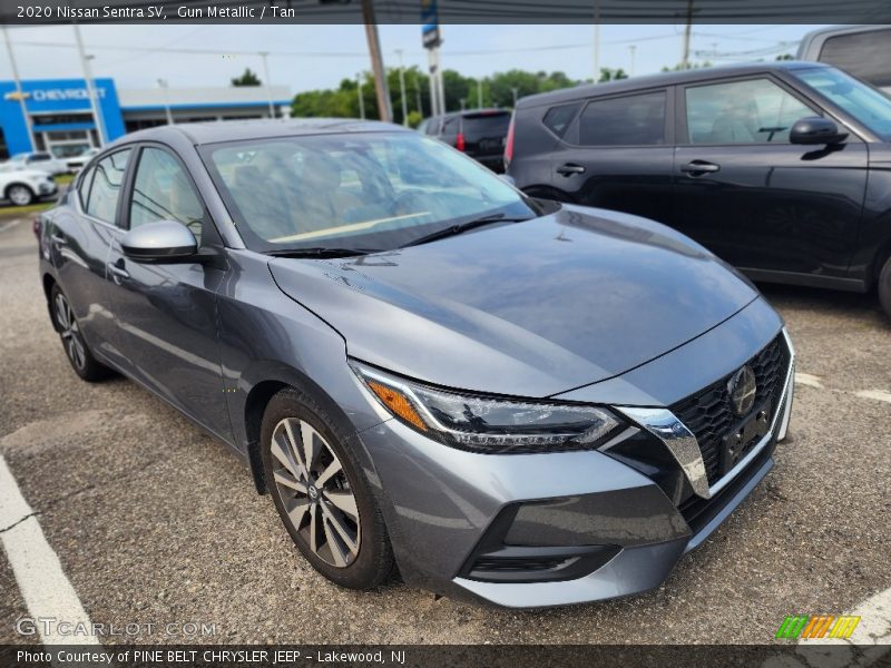 Gun Metallic / Tan 2020 Nissan Sentra SV