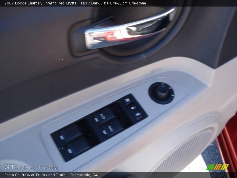 Inferno Red Crystal Pearl / Dark Slate Gray/Light Graystone 2007 Dodge Charger