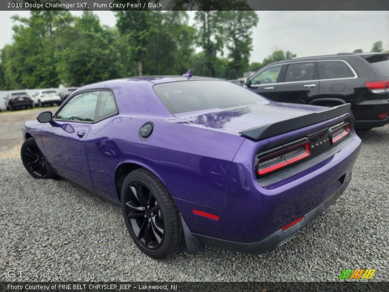 Plum Crazy Pearl / Black 2016 Dodge Challenger SXT