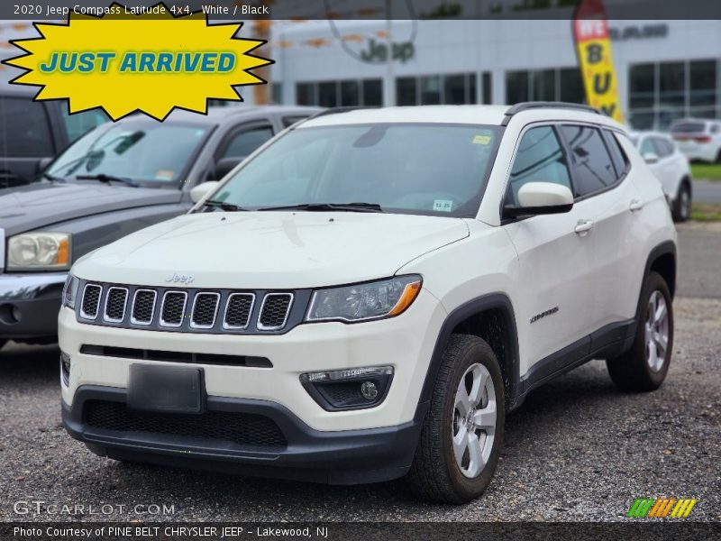 White / Black 2020 Jeep Compass Latitude 4x4
