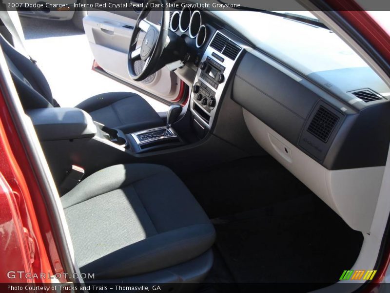 Inferno Red Crystal Pearl / Dark Slate Gray/Light Graystone 2007 Dodge Charger