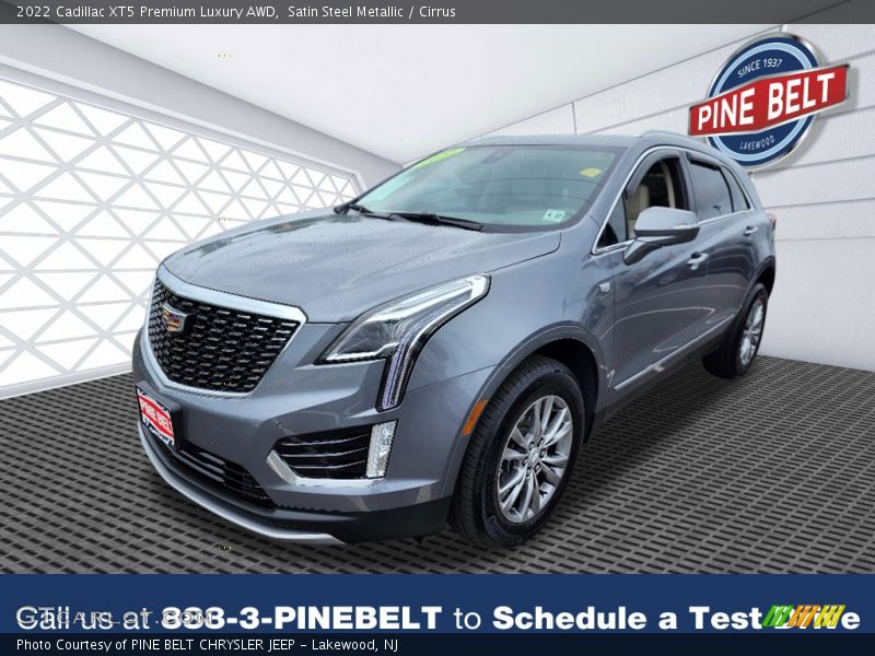 Satin Steel Metallic / Cirrus 2022 Cadillac XT5 Premium Luxury AWD