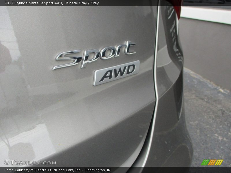Mineral Gray / Gray 2017 Hyundai Santa Fe Sport AWD