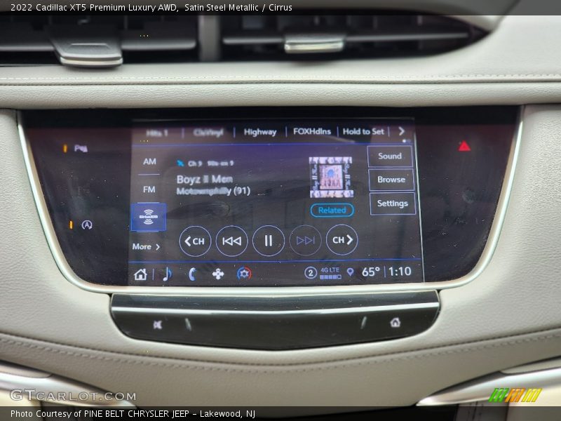 Satin Steel Metallic / Cirrus 2022 Cadillac XT5 Premium Luxury AWD