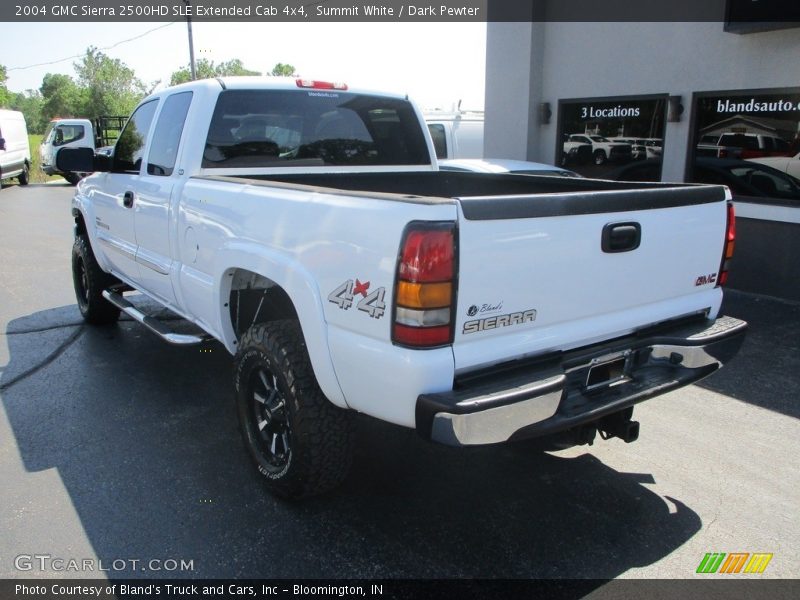 Summit White / Dark Pewter 2004 GMC Sierra 2500HD SLE Extended Cab 4x4