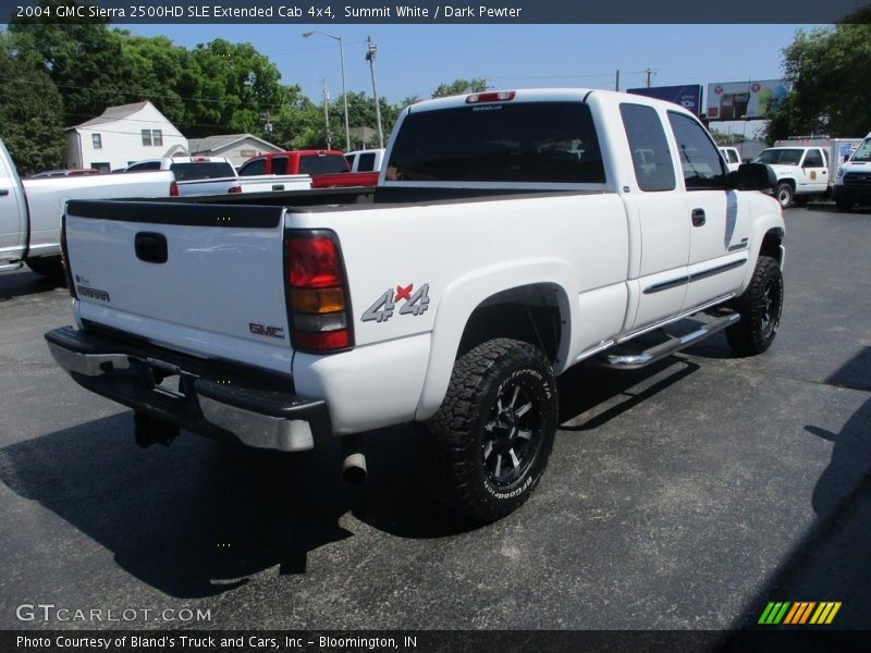 Summit White / Dark Pewter 2004 GMC Sierra 2500HD SLE Extended Cab 4x4