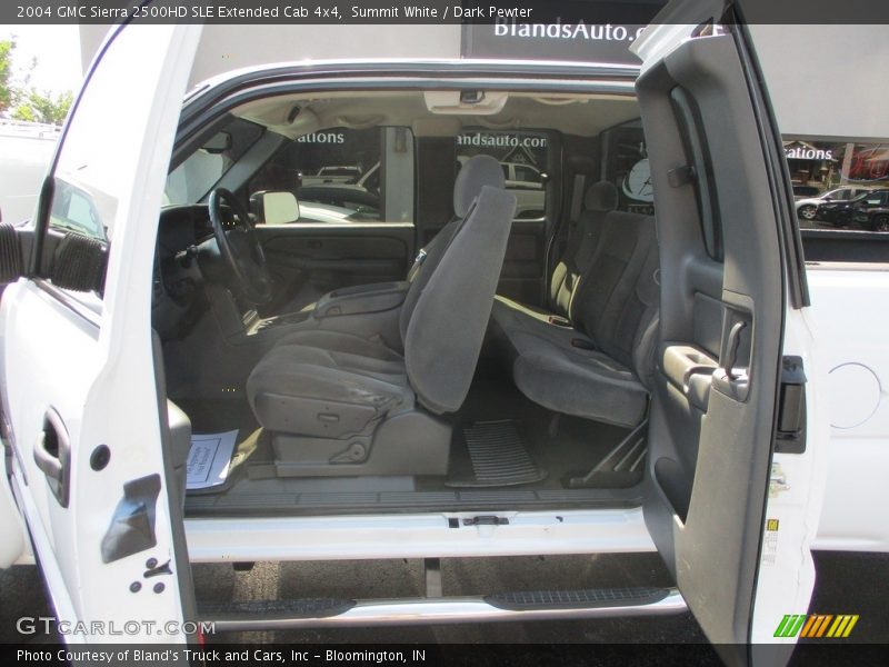 Summit White / Dark Pewter 2004 GMC Sierra 2500HD SLE Extended Cab 4x4