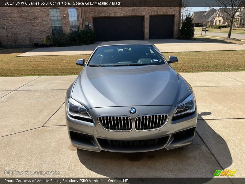 Space Gray Metallic / Black 2017 BMW 6 Series 650i Convertible