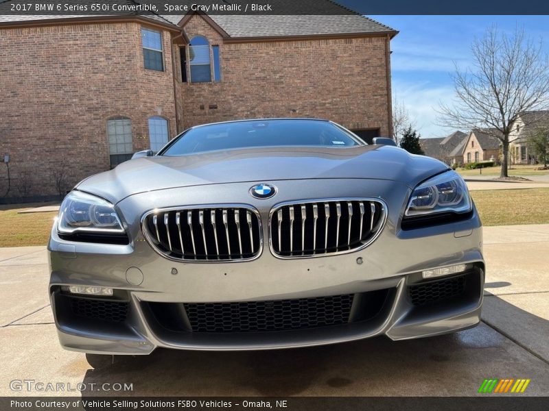 Space Gray Metallic / Black 2017 BMW 6 Series 650i Convertible