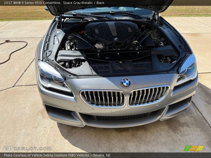 Space Gray Metallic / Black 2017 BMW 6 Series 650i Convertible