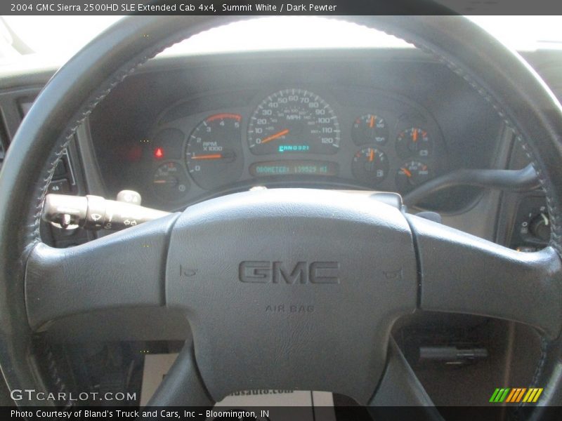 Summit White / Dark Pewter 2004 GMC Sierra 2500HD SLE Extended Cab 4x4
