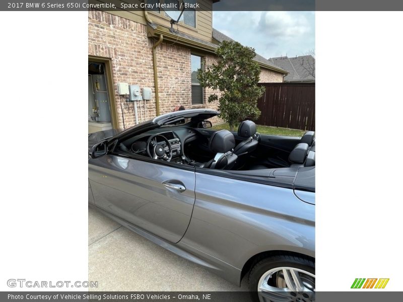 Space Gray Metallic / Black 2017 BMW 6 Series 650i Convertible