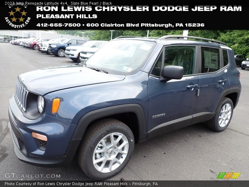 Slate Blue Pearl / Black 2023 Jeep Renegade Latitude 4x4