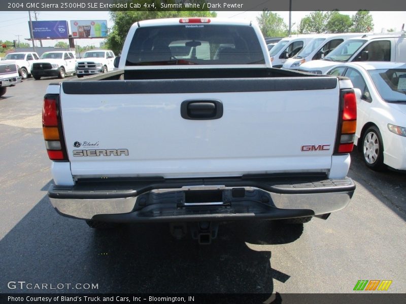 Summit White / Dark Pewter 2004 GMC Sierra 2500HD SLE Extended Cab 4x4