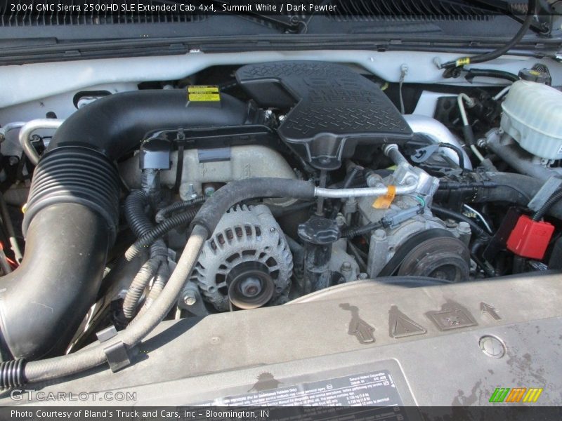 Summit White / Dark Pewter 2004 GMC Sierra 2500HD SLE Extended Cab 4x4