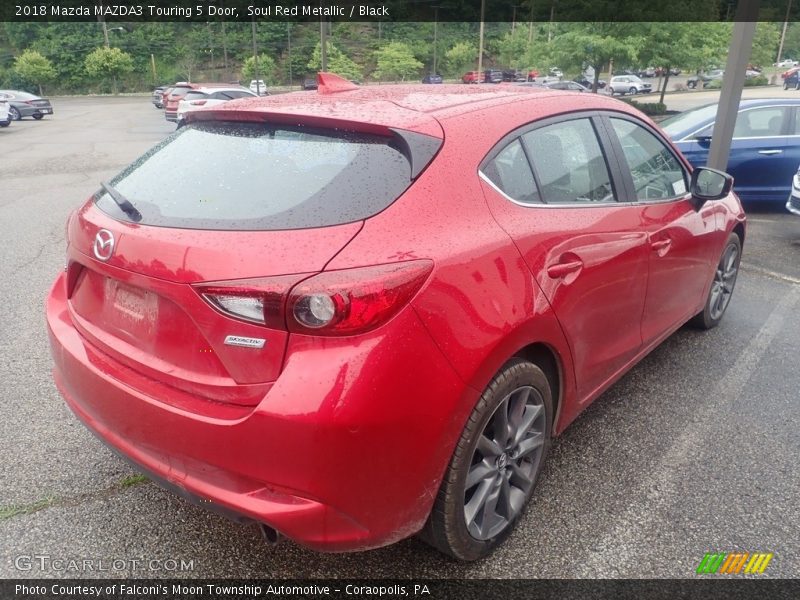 Soul Red Metallic / Black 2018 Mazda MAZDA3 Touring 5 Door