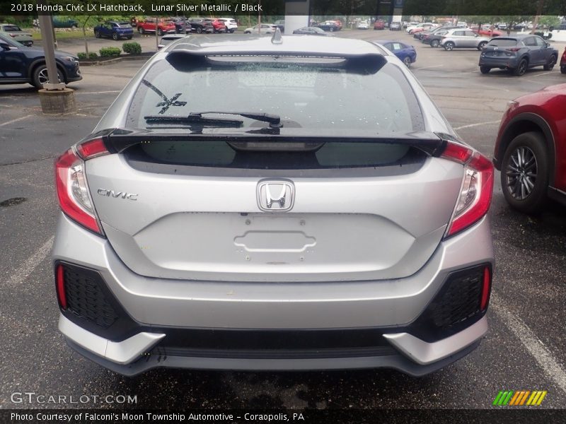 Lunar Silver Metallic / Black 2018 Honda Civic LX Hatchback