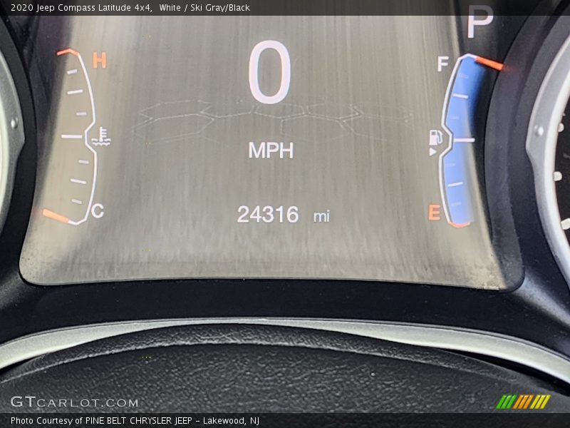 White / Ski Gray/Black 2020 Jeep Compass Latitude 4x4